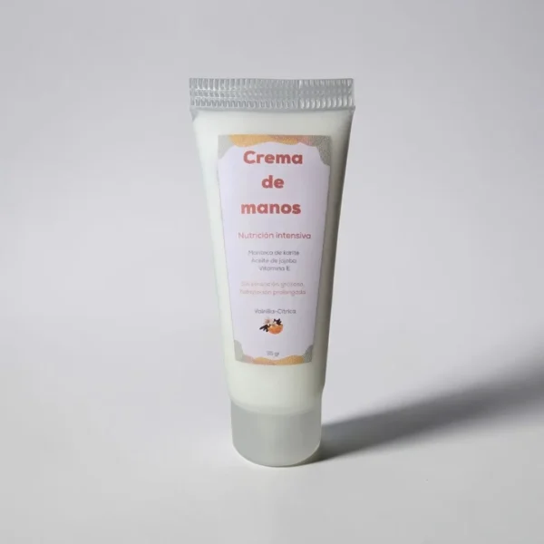 crema de manos vainilla cítrica